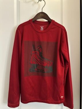 Athletic Works Long Sleeve Red Shirt